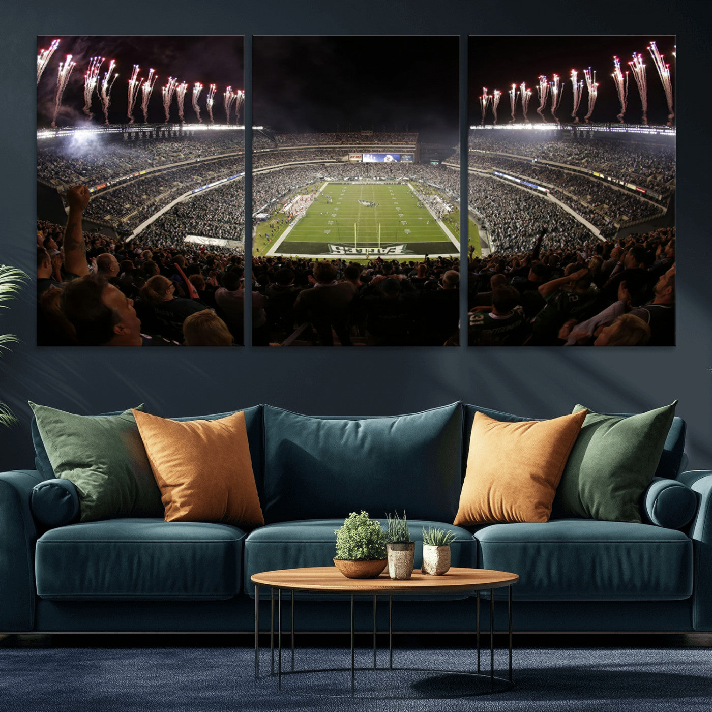 -Eagles Field Stadium Wall Art - Philadelphia Eagles Football Team Print - Philadelphia Lincoln