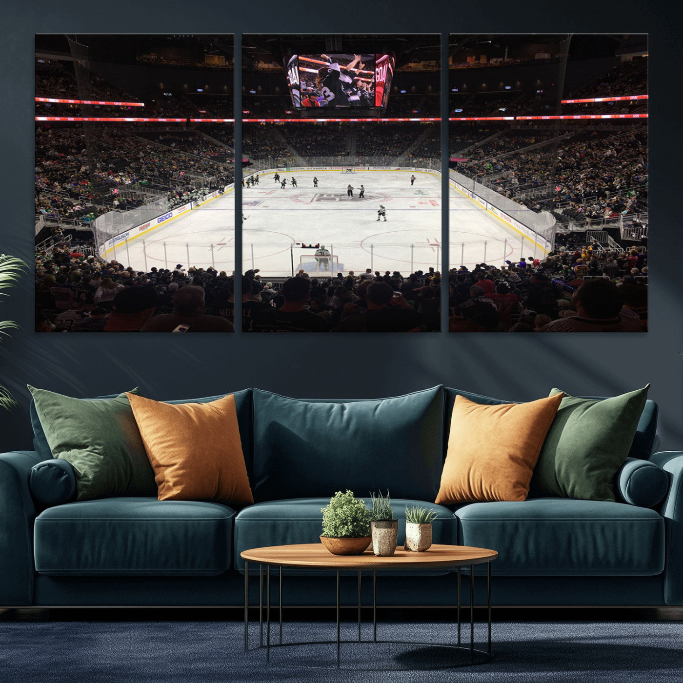 -T Mobile Arena Paradise Nevada Vegas Golden Knights Ice Hockey Stadium Canvas Print Wall Art