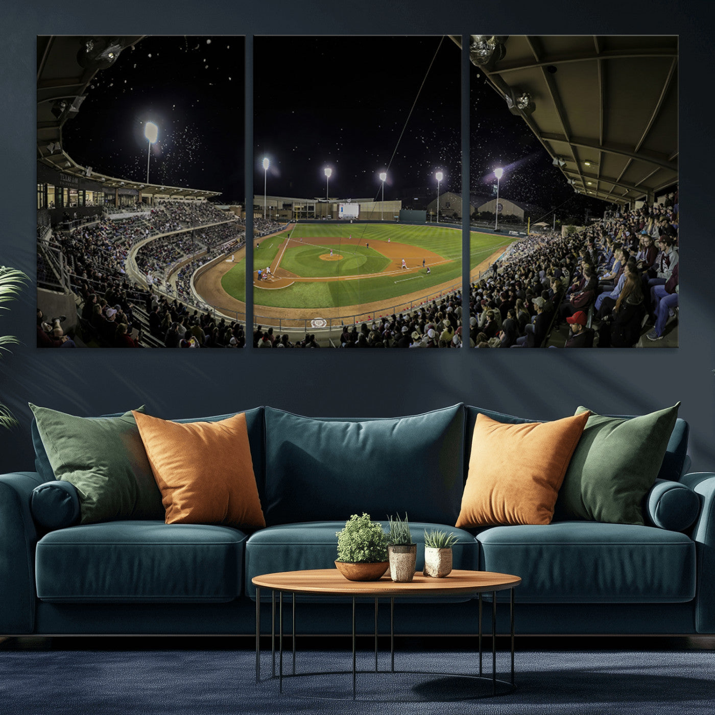 -Olsen Field at Blue Bell Park - Texas A&M Aggies Baseball Stadium Wall Art Canvas Print