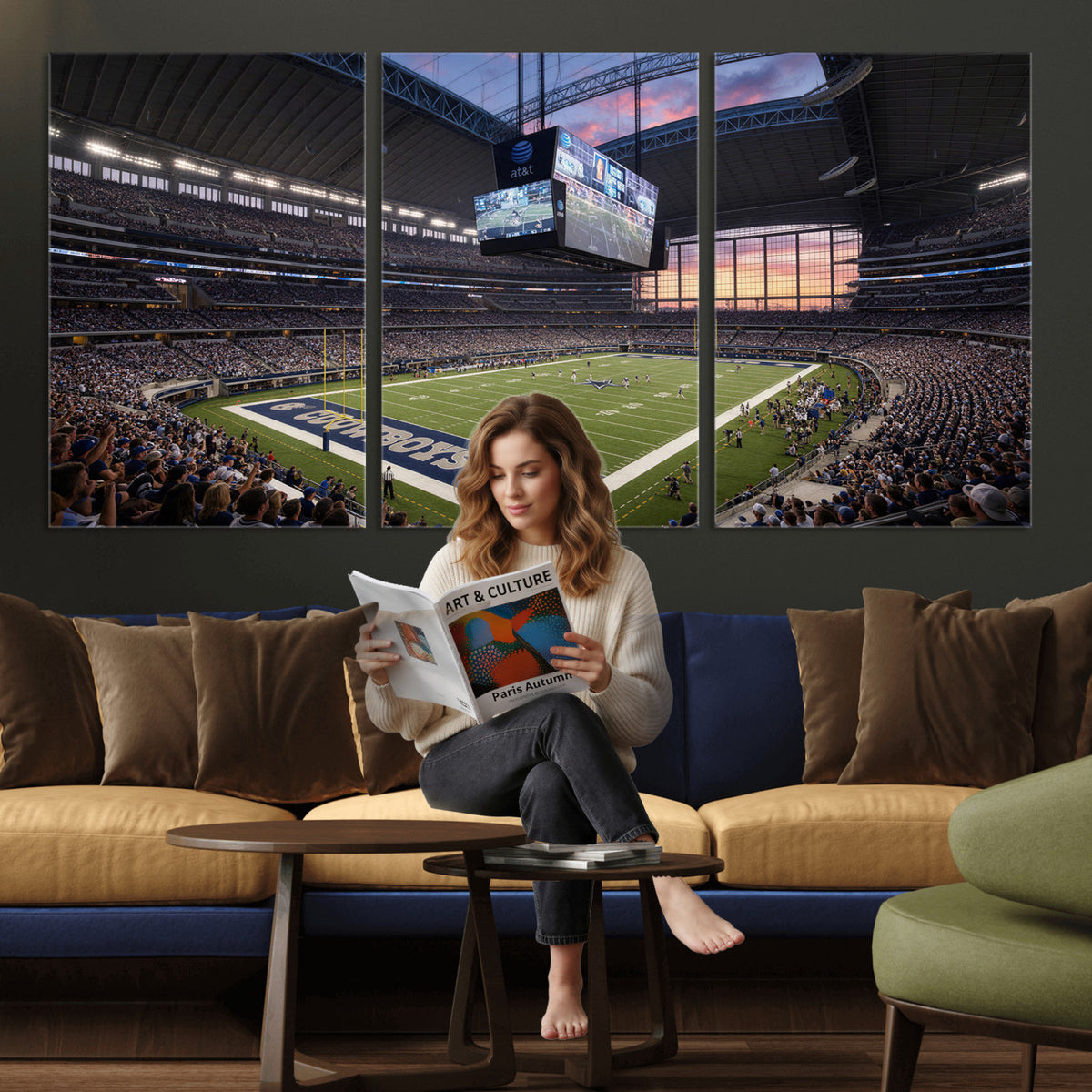 25449193-MGV-CV-36X24 - Stadium Wall Art Canvas Print