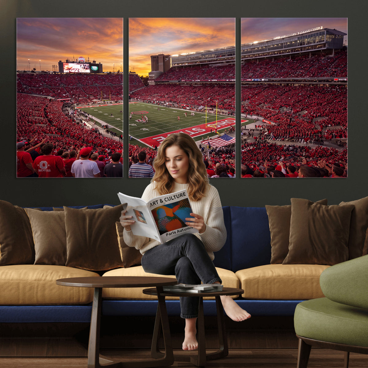 36125328-MGV-CV-36X24 - Stadium Wall Art Canvas Print
