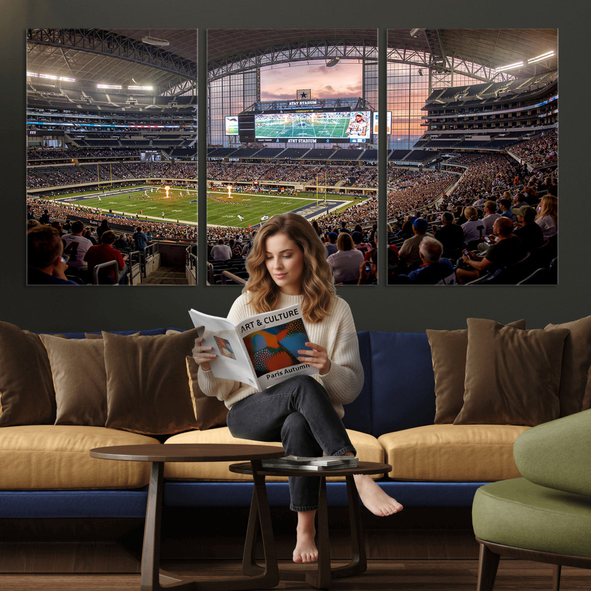 61524160-MGV-CV-36X24 - Stadium Wall Art Canvas Print