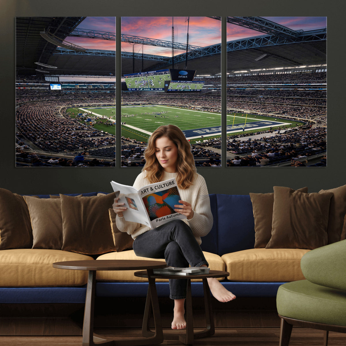 11530179-MGV-CV-36X24 - Stadium Wall Art Canvas Print