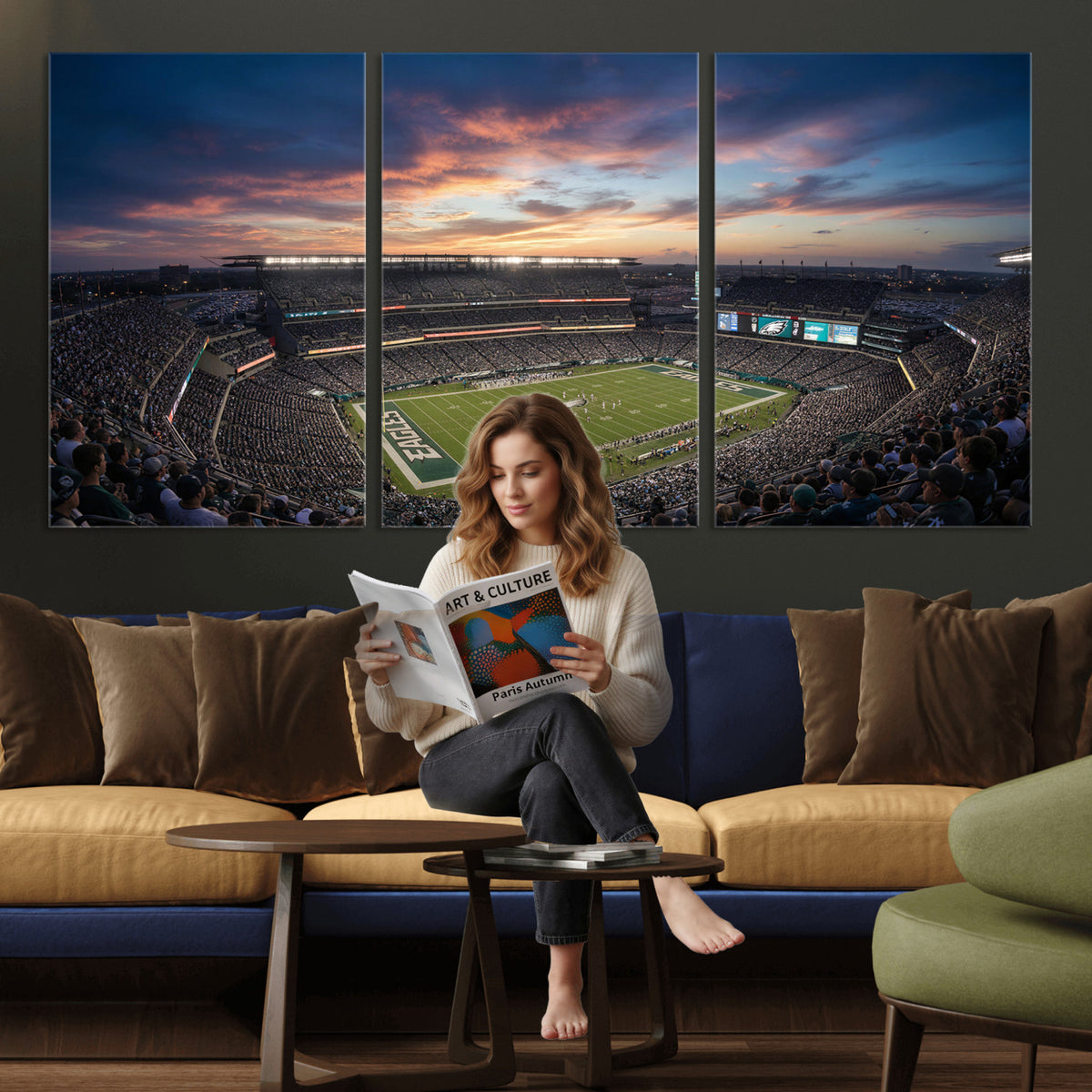59208973-MGV-CV-36X24 - Stadium Wall Art Canvas Print