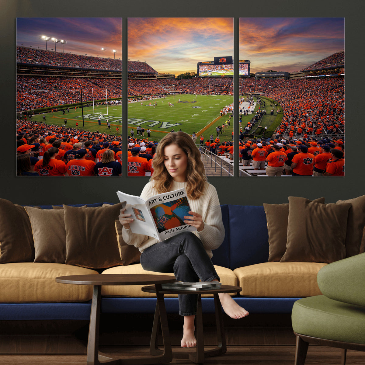 46347891-MGV-CV-36X24 - Stadium Wall Art Canvas Print