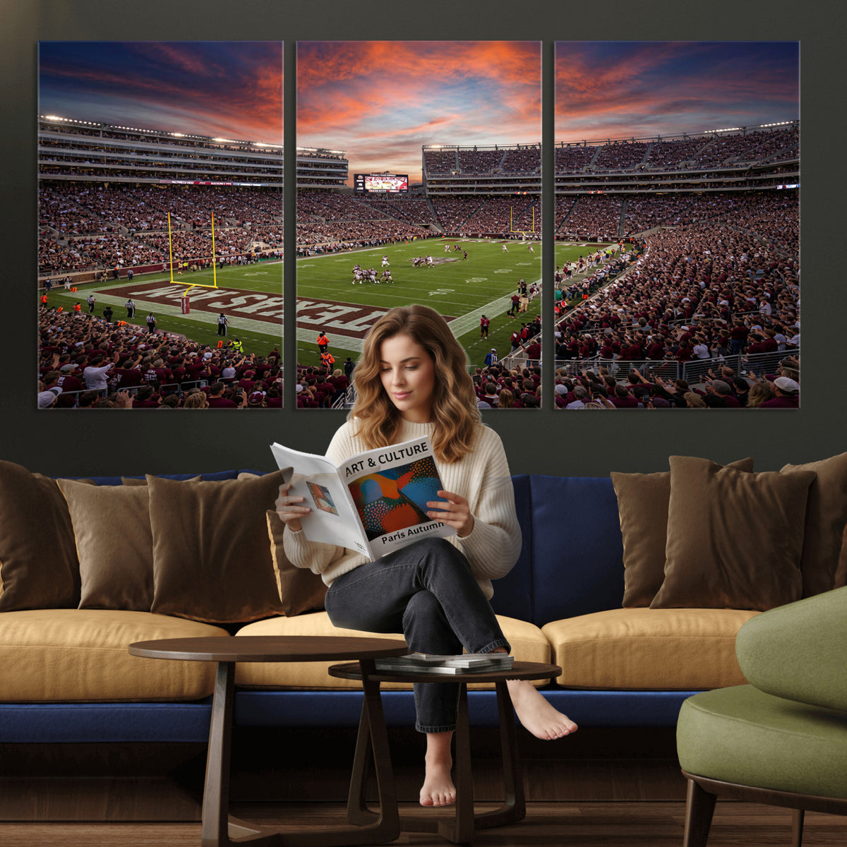44328991-MGV-CV-36X24 - Stadium Wall Art Canvas Print