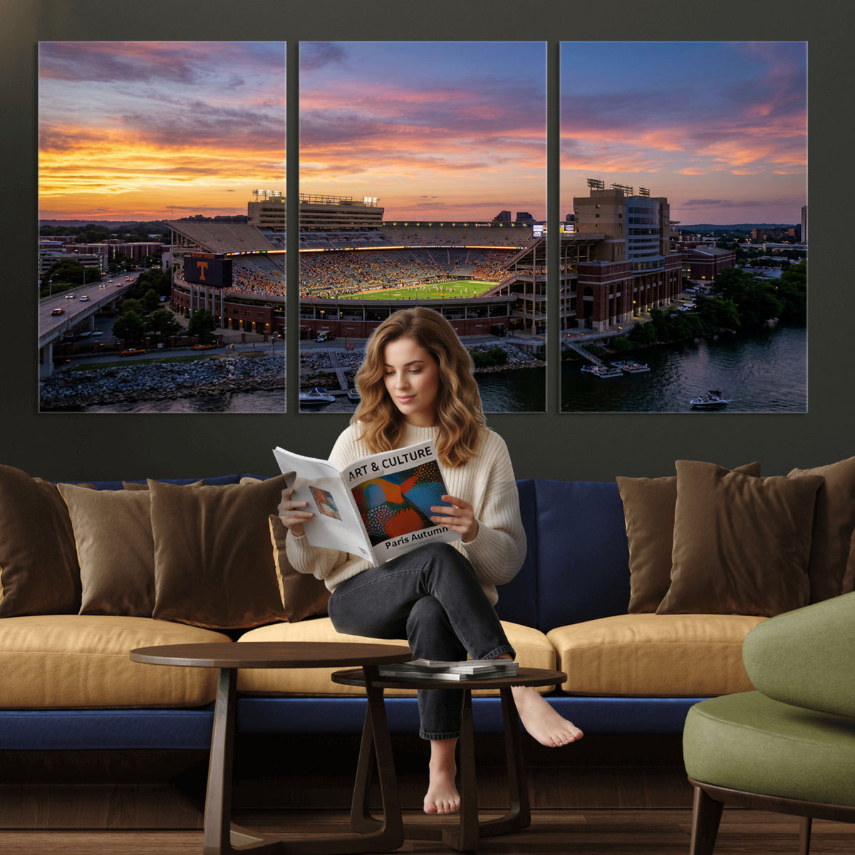61093642-MGV-CV-36X24 - Stadium Wall Art Canvas Print
