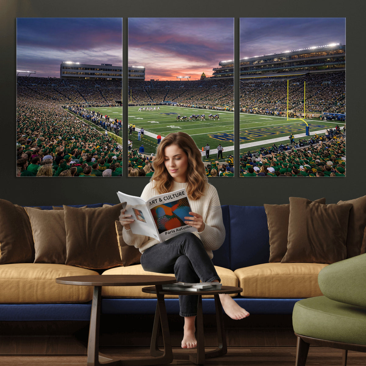 34836892-MGV-CV-36X24 - Stadium Wall Art Canvas Print
