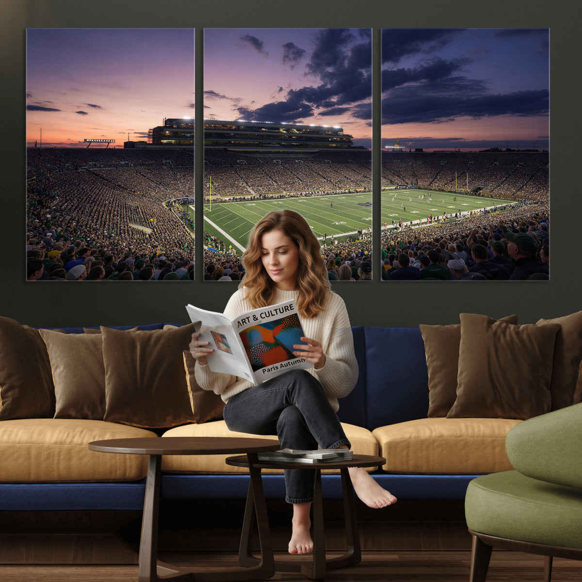 48837941-MGV-CV-36X24 - Stadium Wall Art Canvas Print