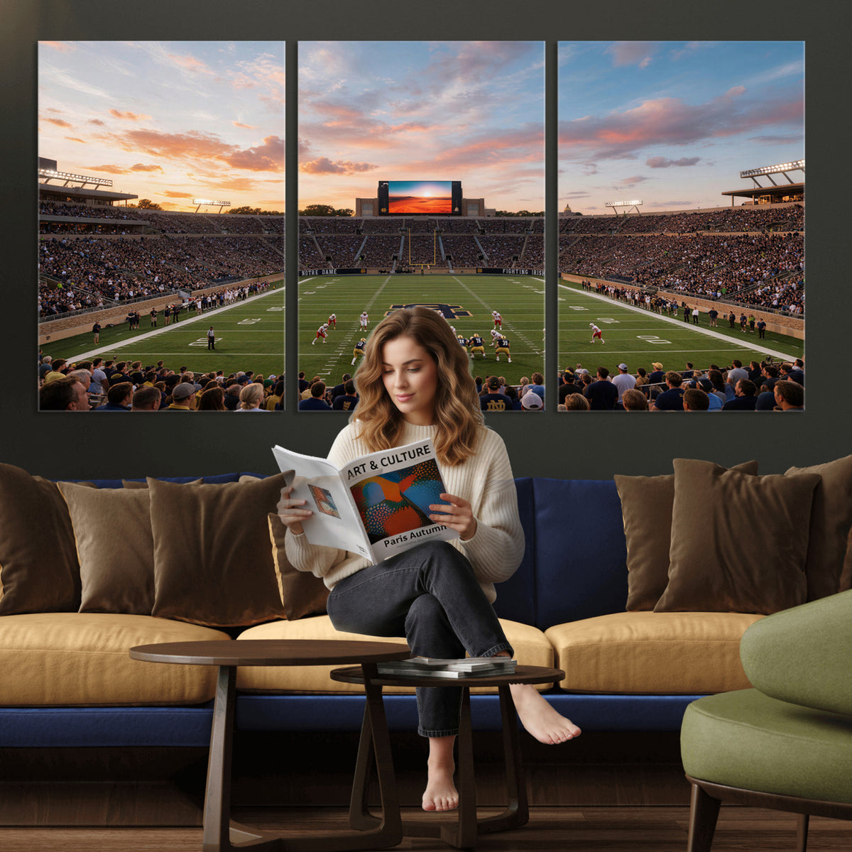 54464530-MGV-CV-36X24 - Stadium Wall Art Canvas Print