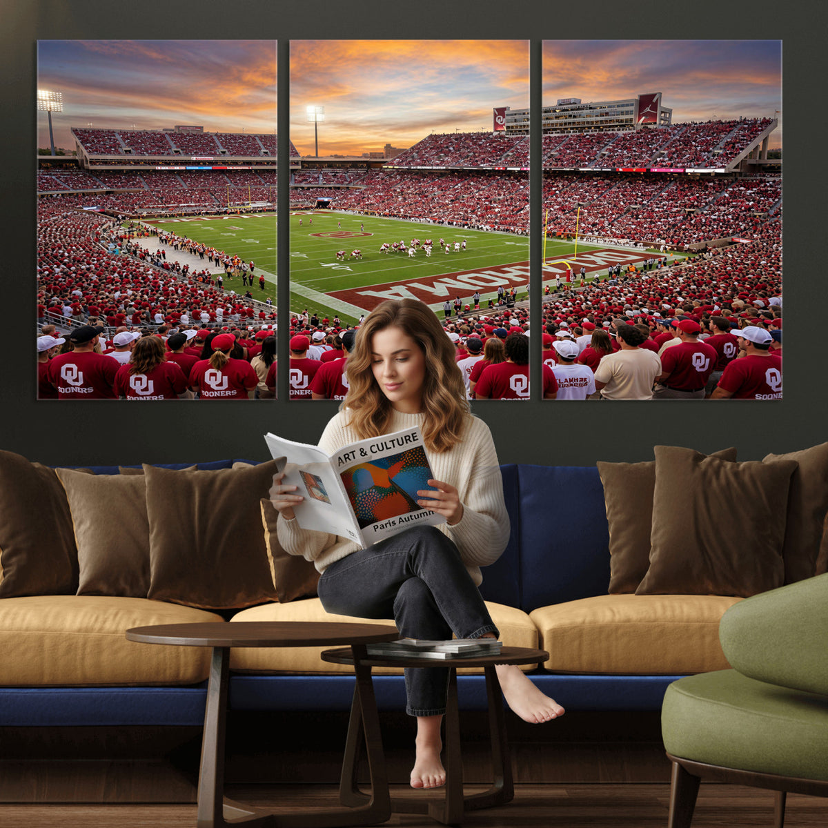 92718741-MGV-CV-36X24 - Stadium Wall Art Canvas Print
