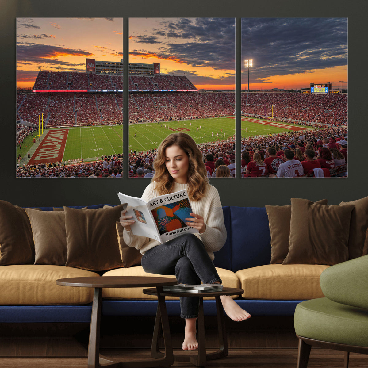 75444407-MGV-CV-36X24 - Stadium Wall Art Canvas Print