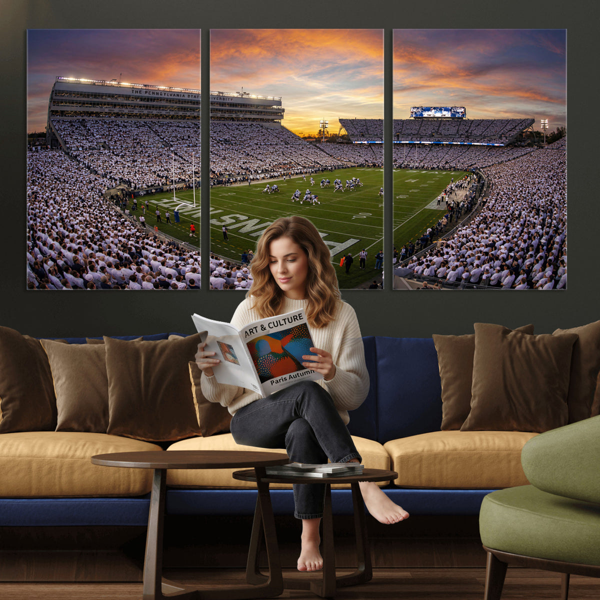 37485833-MGV-CV-36X24 - Stadium Wall Art Canvas Print