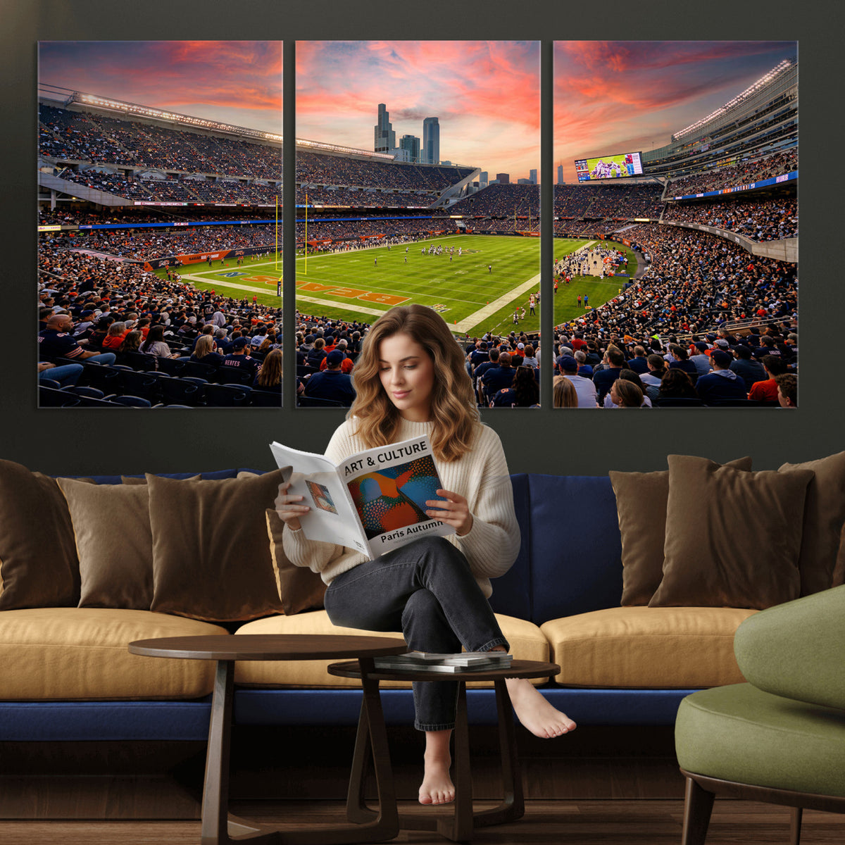 38873544-MGV-CV-36X24 - Stadium Wall Art Canvas Print