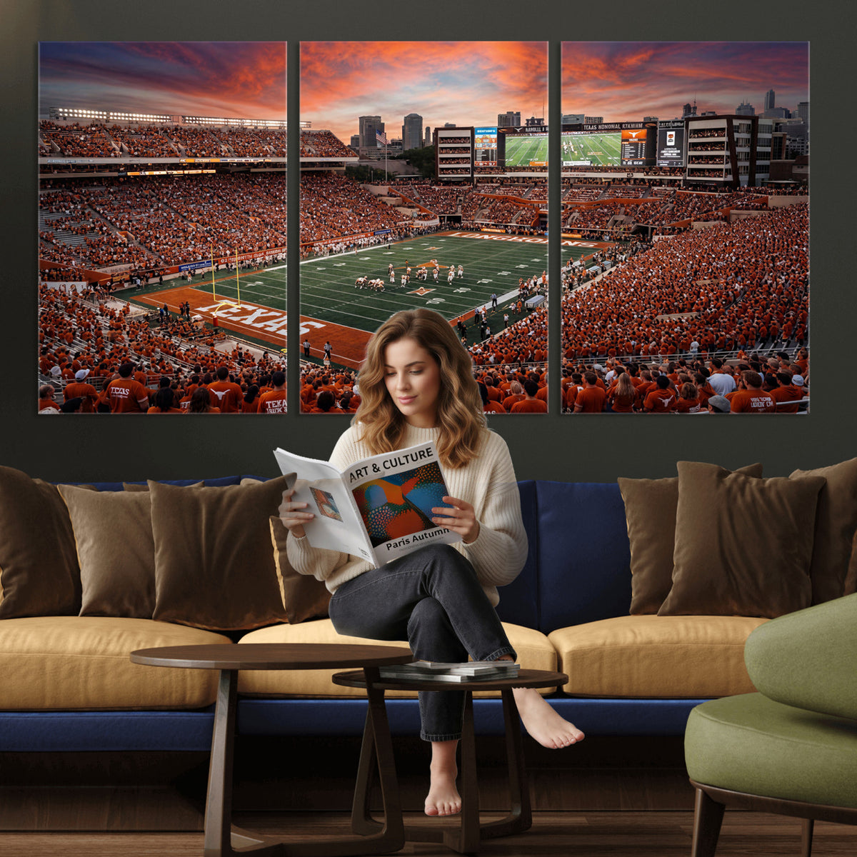 68564193-MGV-CV-36X24 - Stadium Wall Art Canvas Print