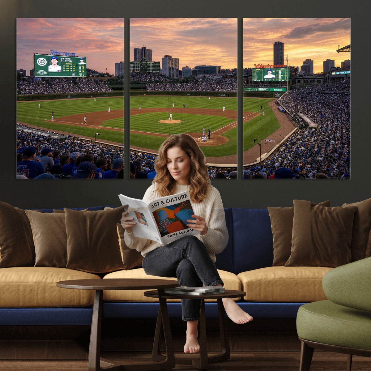 41641466-MGV-CV-36X24 - Stadium Wall Art Canvas Print