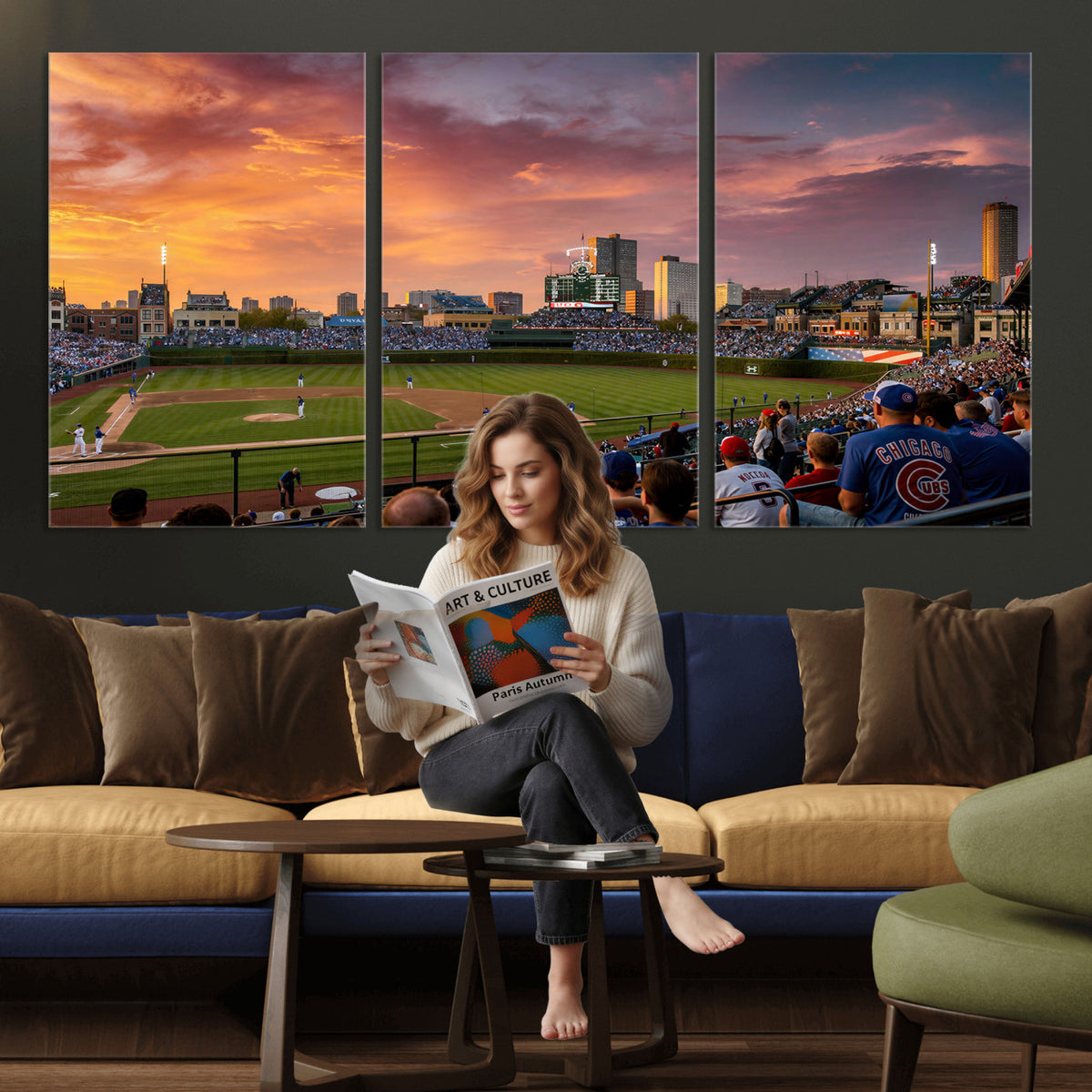94073020-MGV-CV-36X24 - Stadium Wall Art Canvas Print