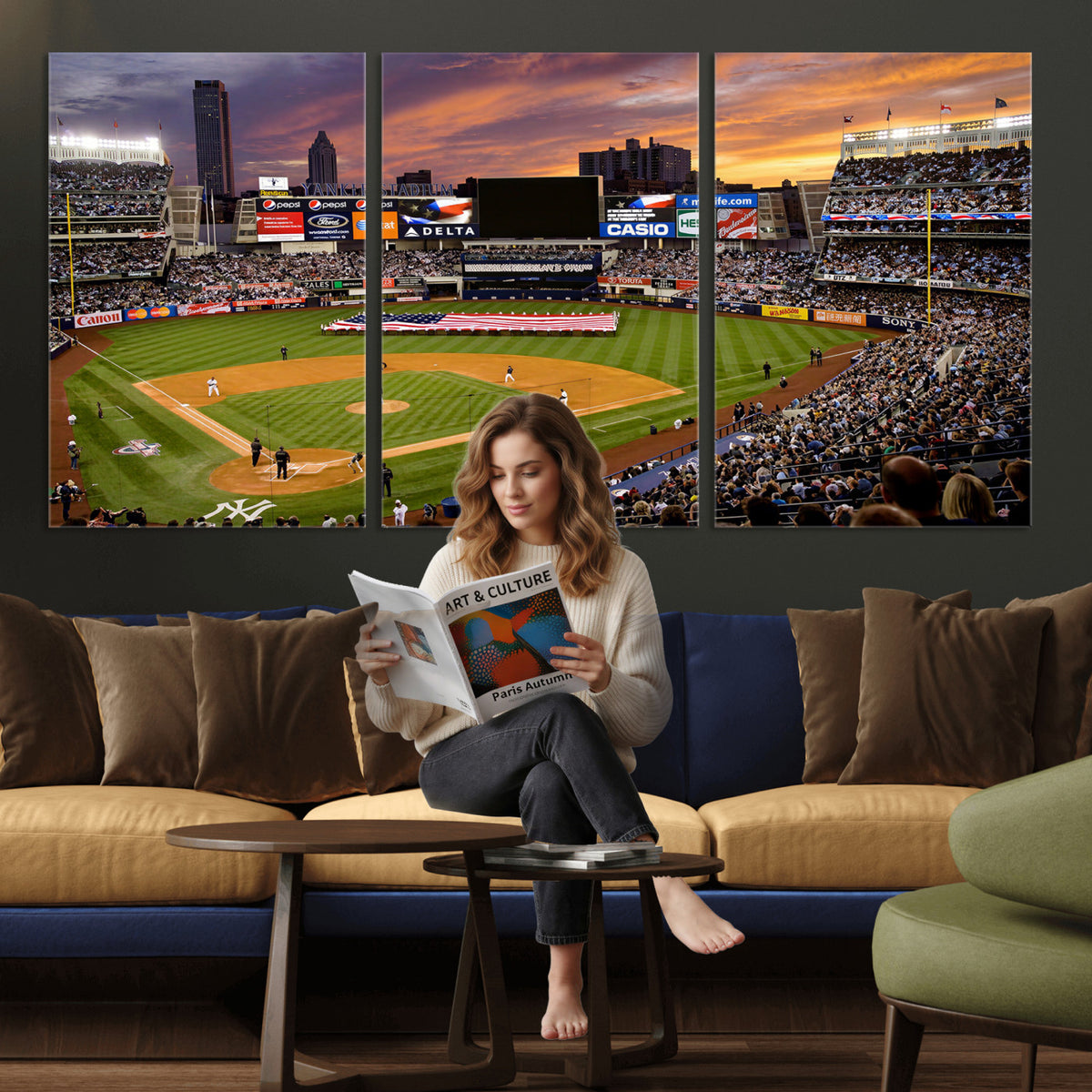 39000124-MGV-CV-36X24 - Stadium Wall Art Canvas Print