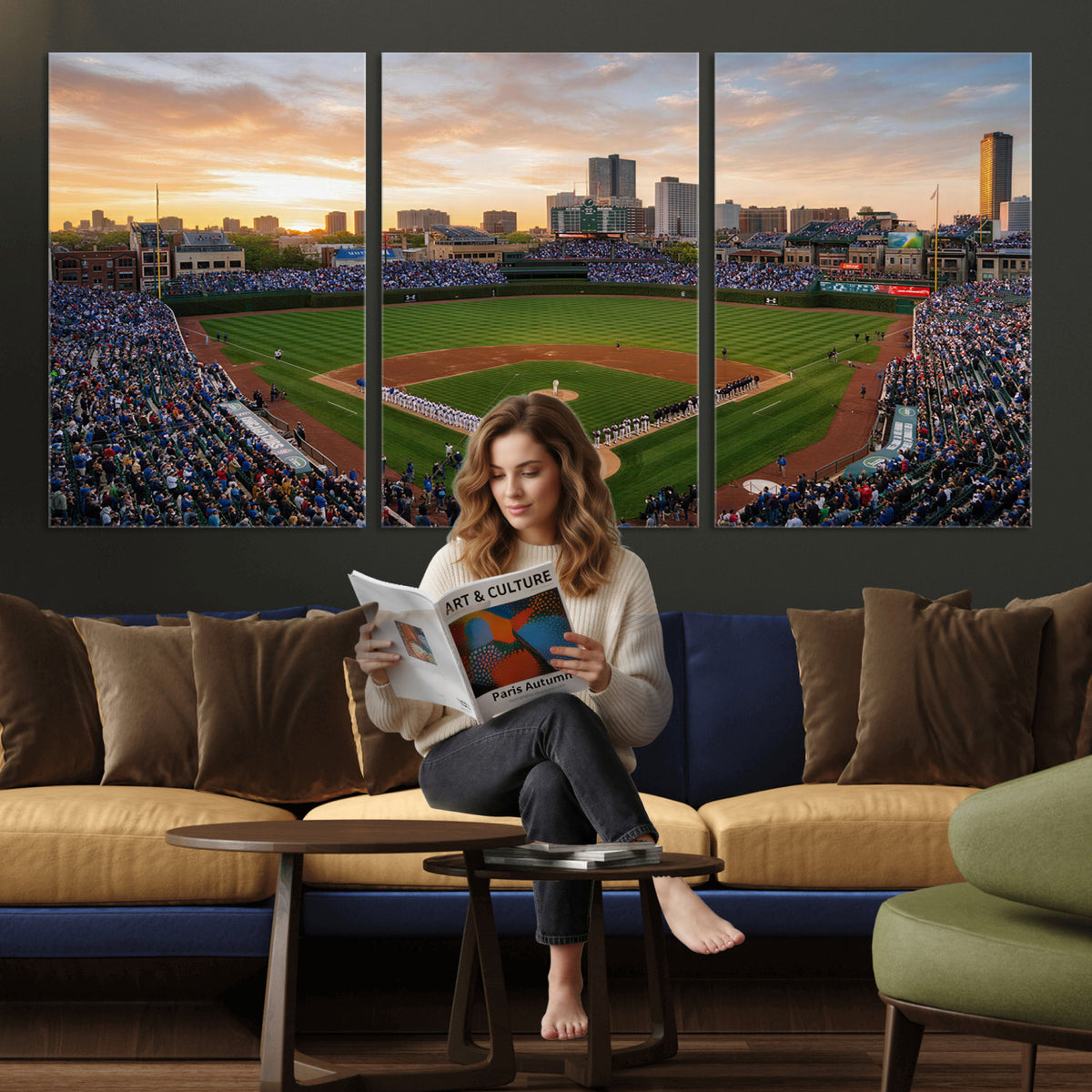 76885212-MGV-CV-36X24 - Stadium Wall Art Canvas Print