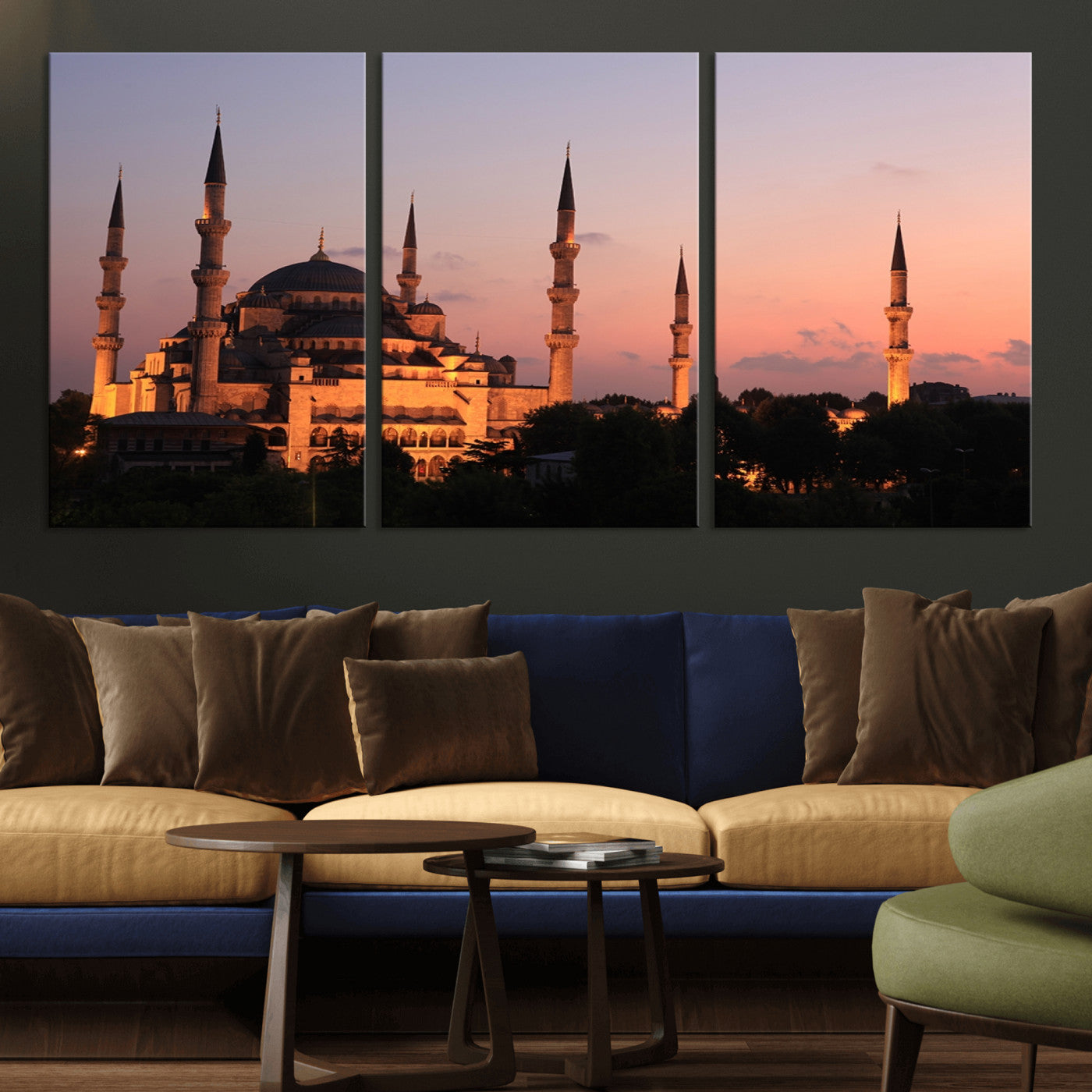 -Wall Art Turkey Istanbul Skyline Canvas Print