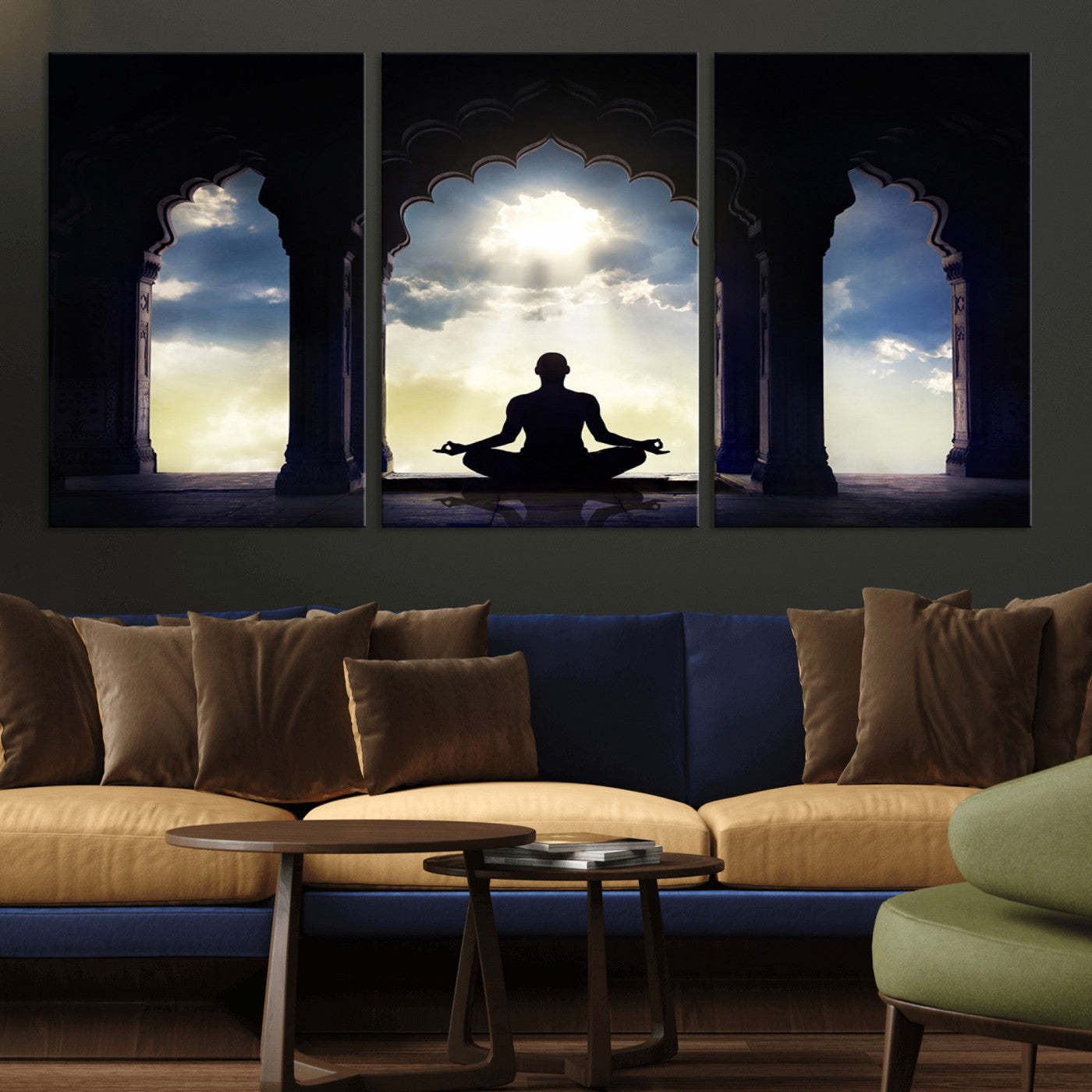 -Women and Yoga Wall Art Canvas Print