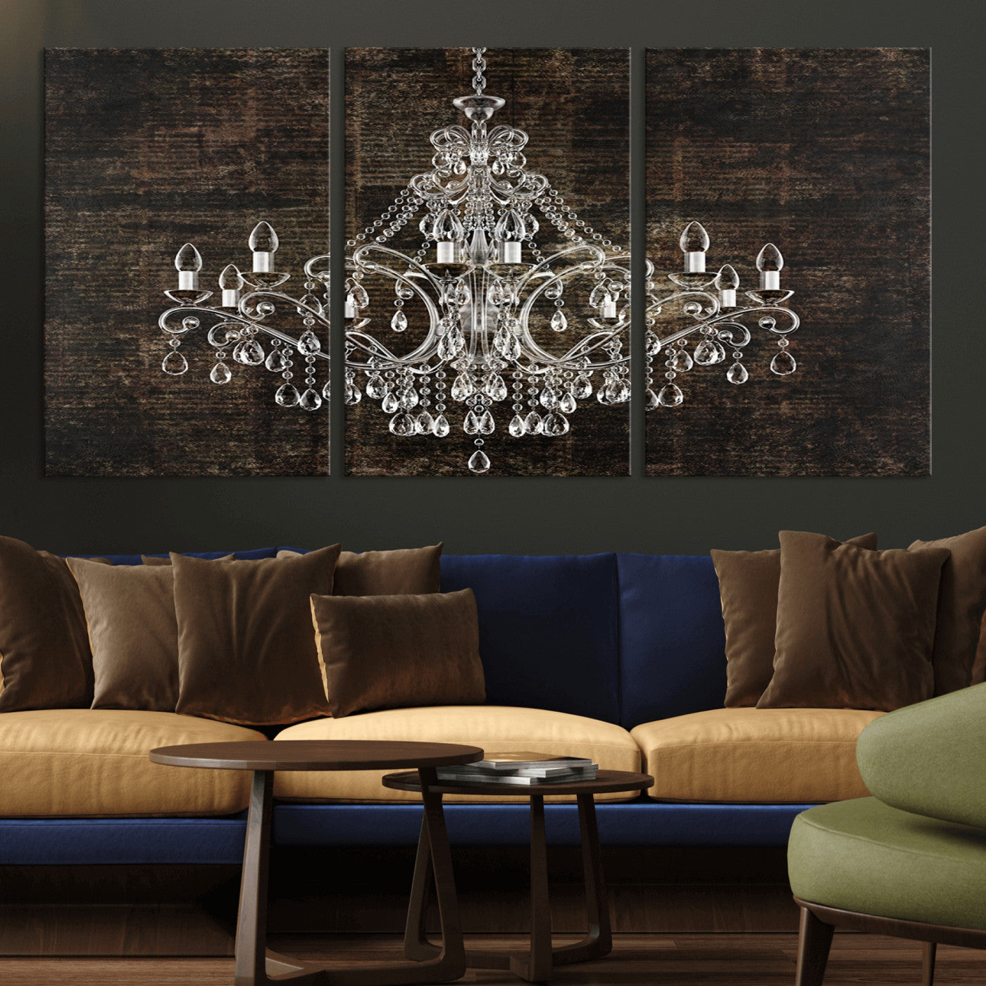 69434-MGV-CV-36X24-Rustic Chandelier Canvas Print