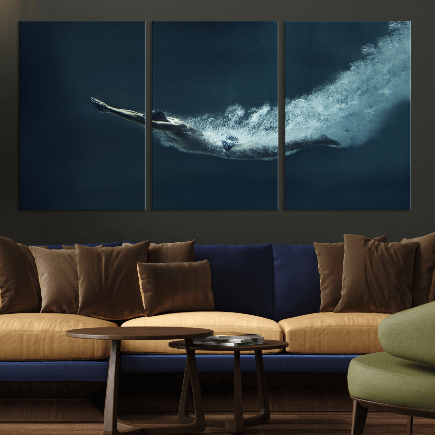 48463-MGV-CV-36X24-Swimmer Wall Art Canvas Print