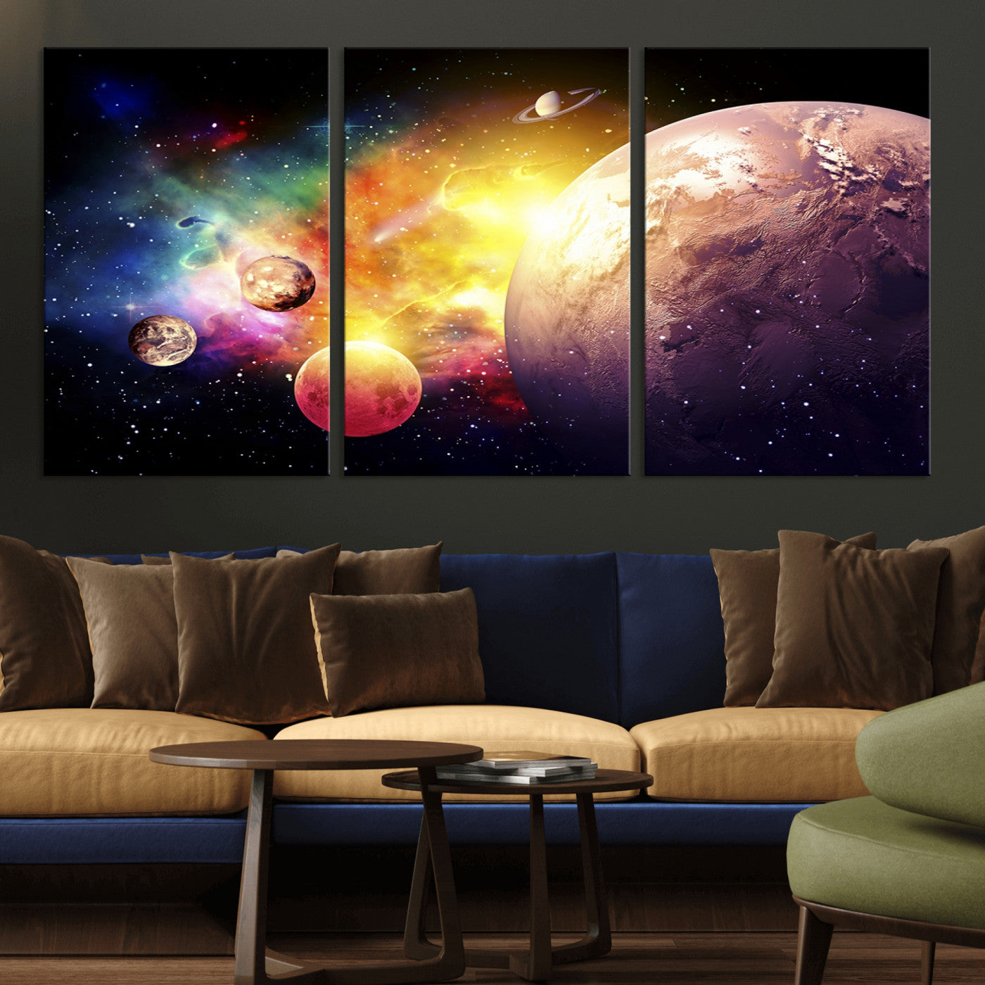 51843-MGV-CV-36X24-Space and Galaxy Canvas Print