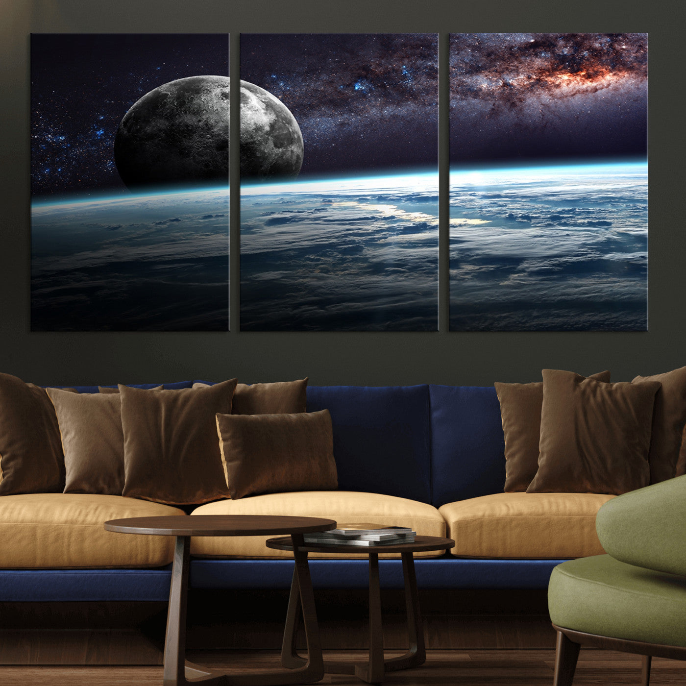 -Space and Planet Canvas Print