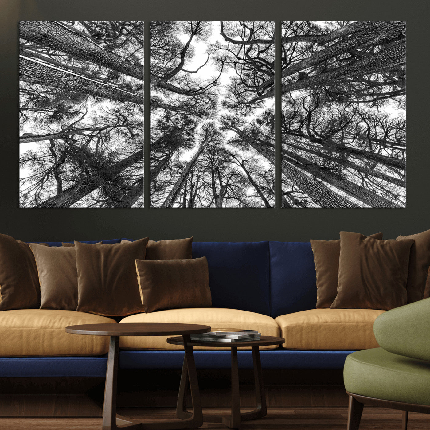 -Trees Contemporary Art Canvas Print