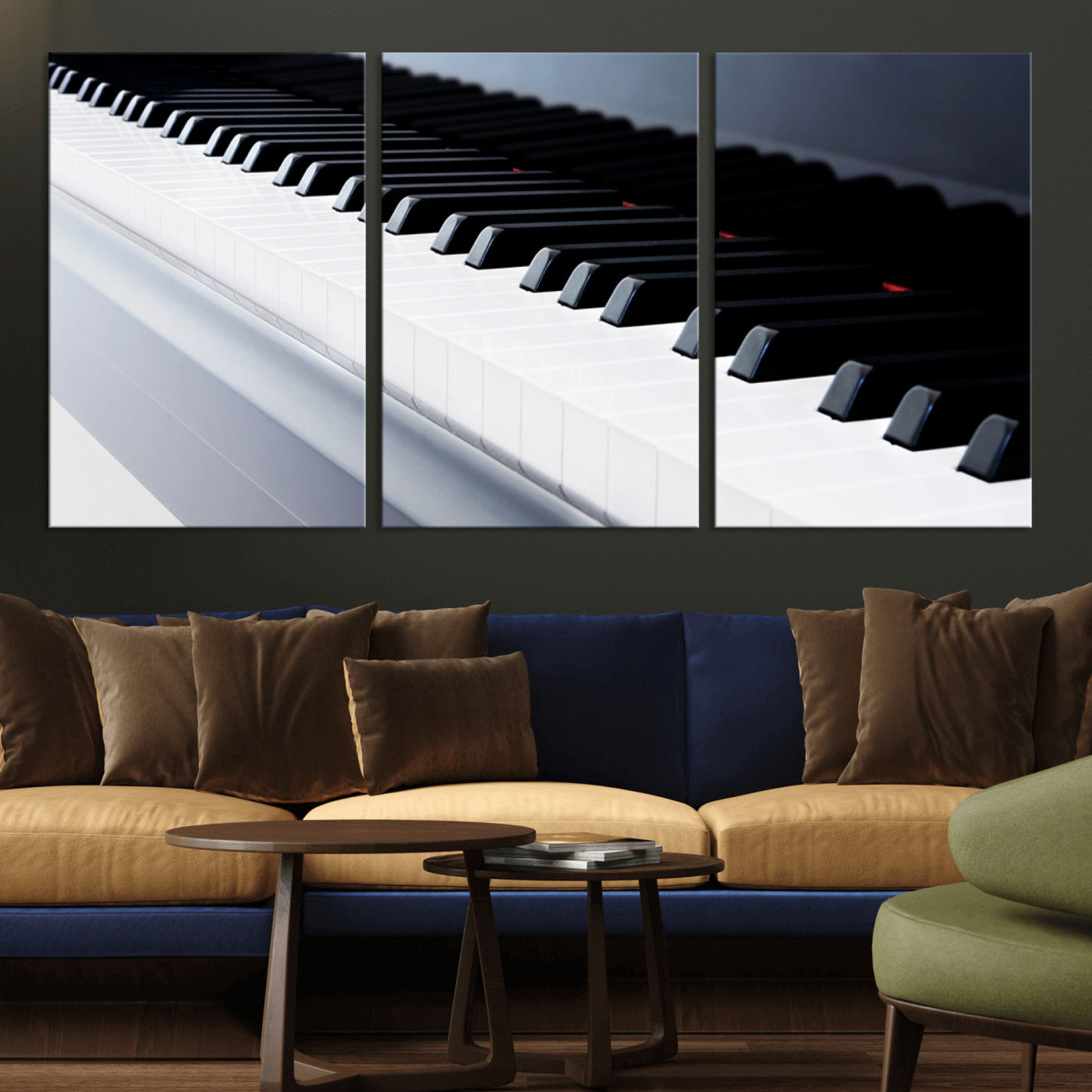 -Piano Artwork Canvas Wall Art Print