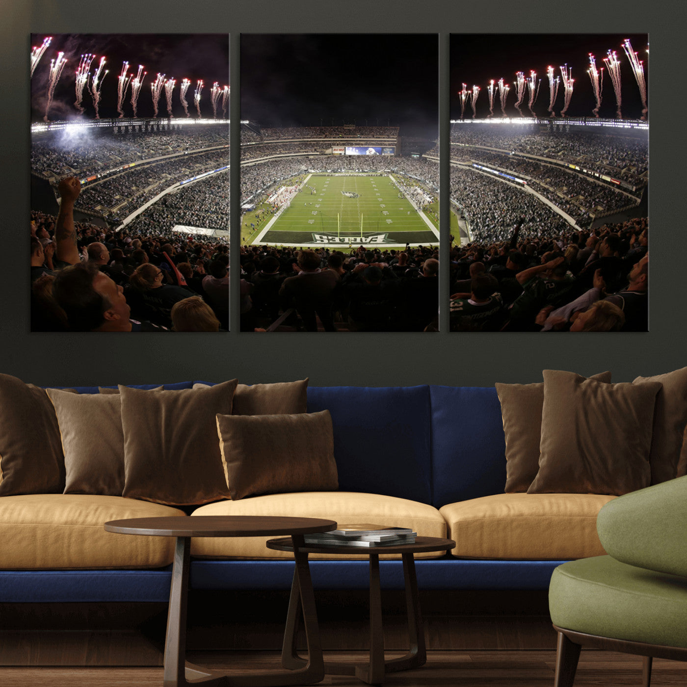 -Eagles Field Stadium Wall Art - Philadelphia Eagles Football Team Print - Philadelphia Lincoln