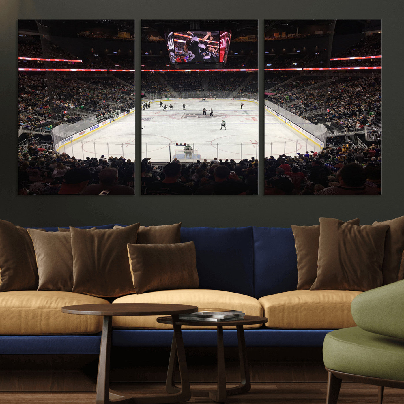 -T Mobile Arena Paradise Nevada Vegas Golden Knights Ice Hockey Stadium Canvas Print Wall Art