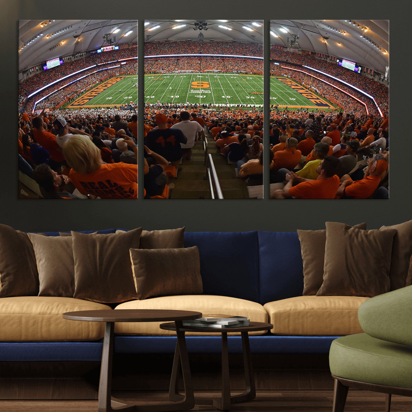 -Syracuse University Orange Football Canvas Print, Football Team Print - Syracuse JMA Wireless Dome