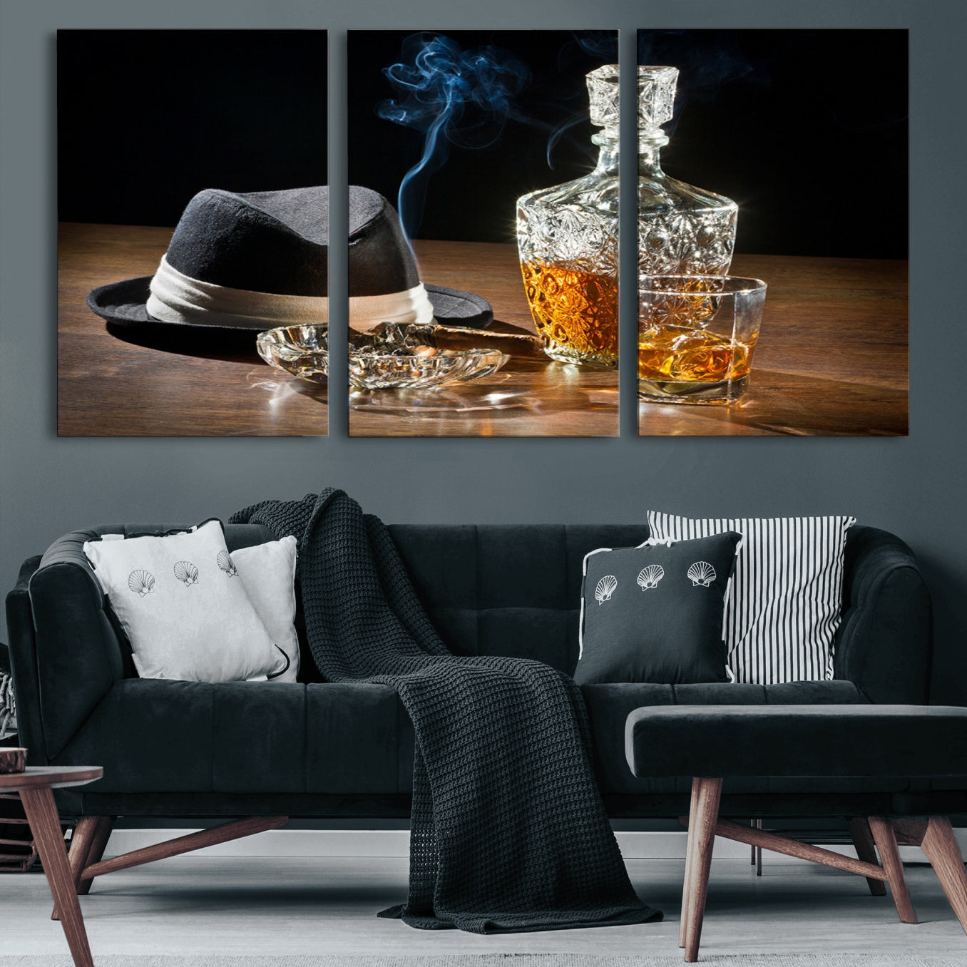14629-MGV-CV-36X24-Extra Large Bourbon Decor Whiskey Wall Art Canvas Print