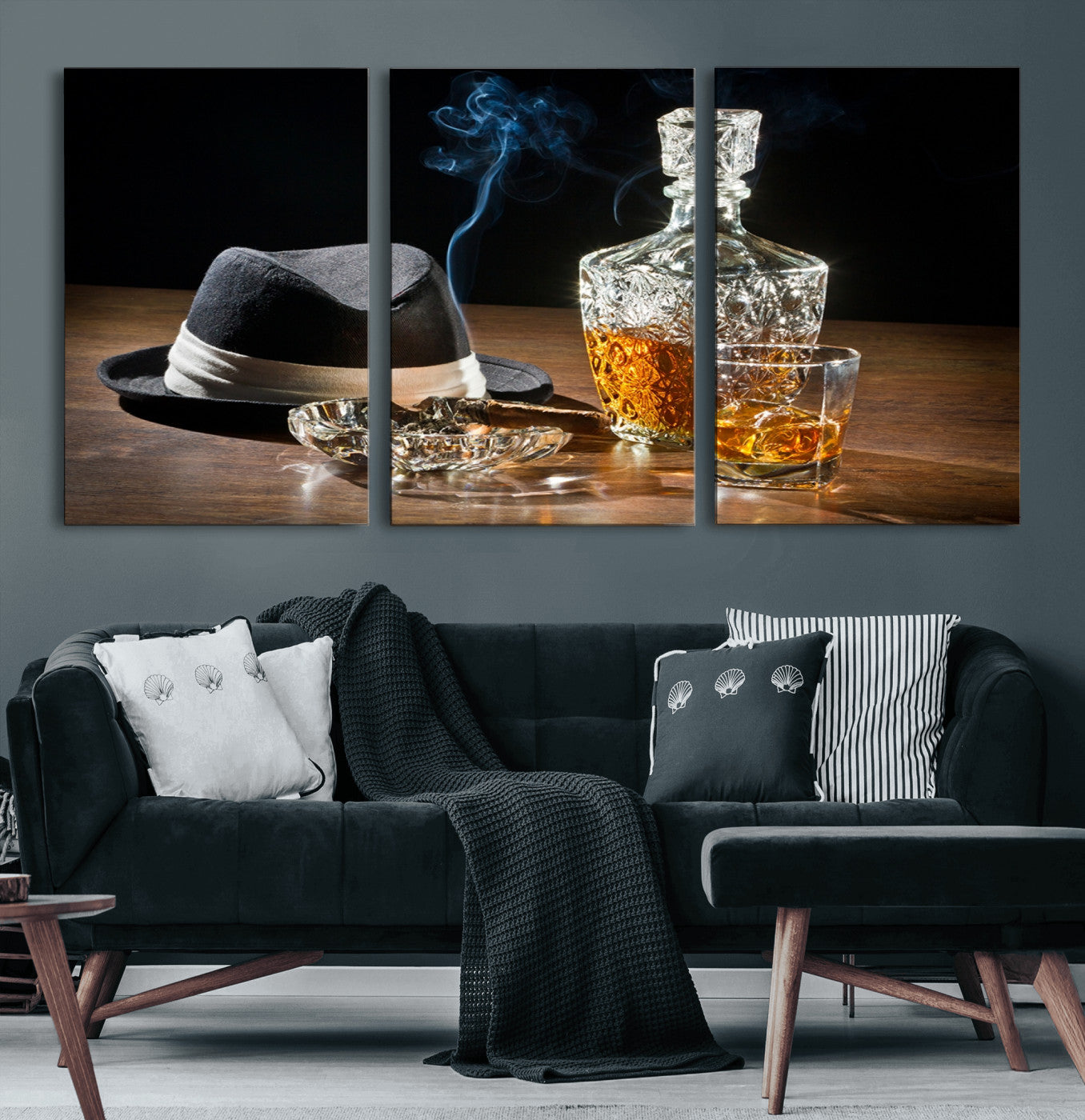 14629-MGV-CV-36X24-Extra Large Bourbon Decor Whiskey Wall Art Canvas Print