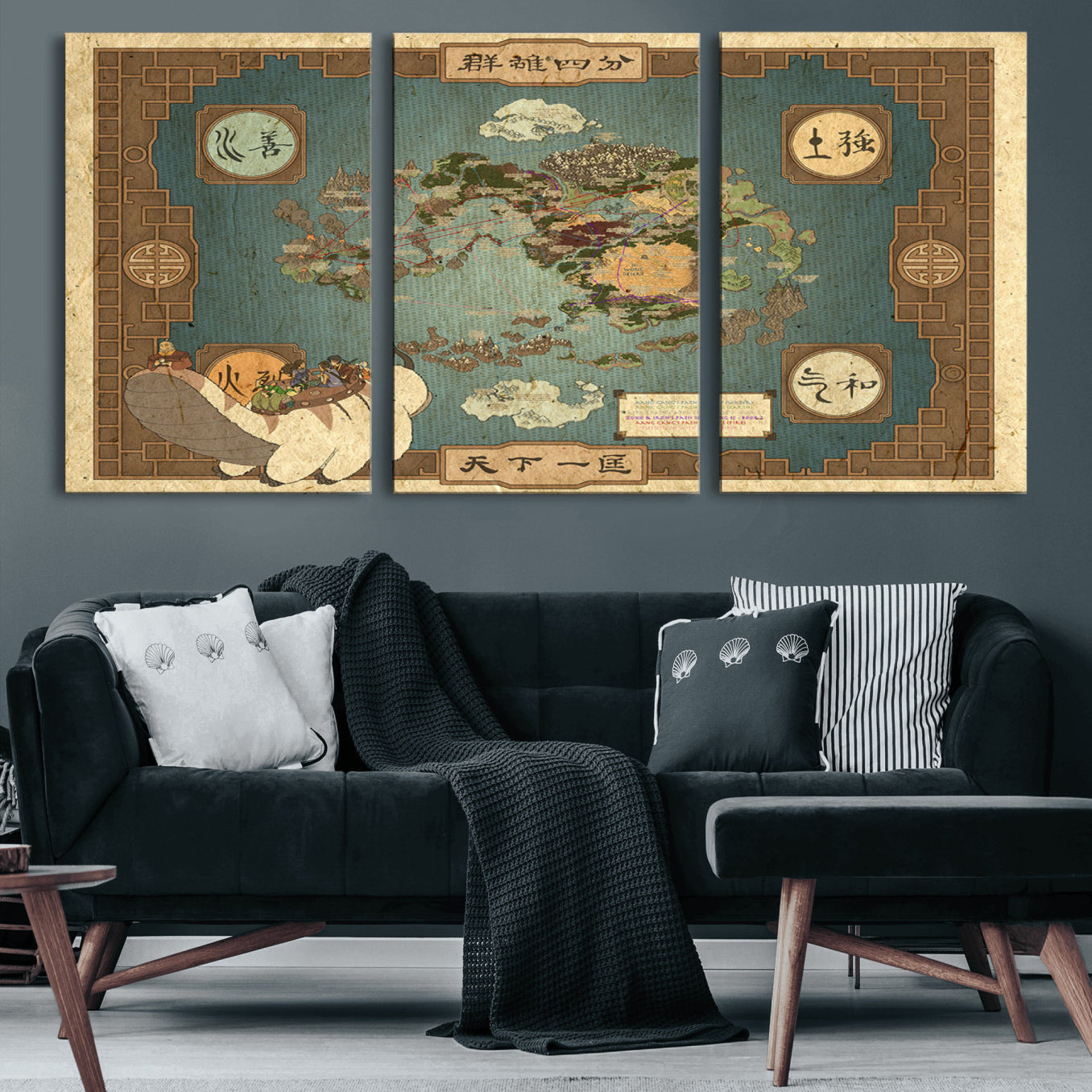57832-MGV-CV-60X30-3P-Push Pin World Map Canvas Print – Framed Wall Art for Couples to Track Their Travels – Anniversary