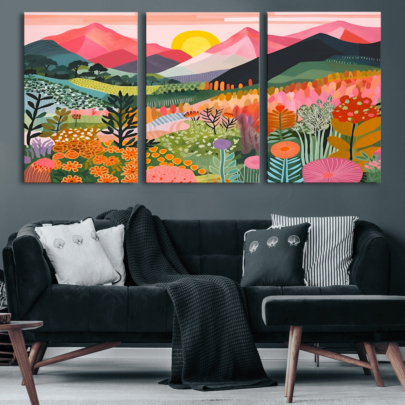 36236-MGV-CV-36X24-Yayoi Kusama 1986 Wall Art Print – Yayoi Kusama Wabi Sabi Japanese Wall Art Print - Vibrant Abstract