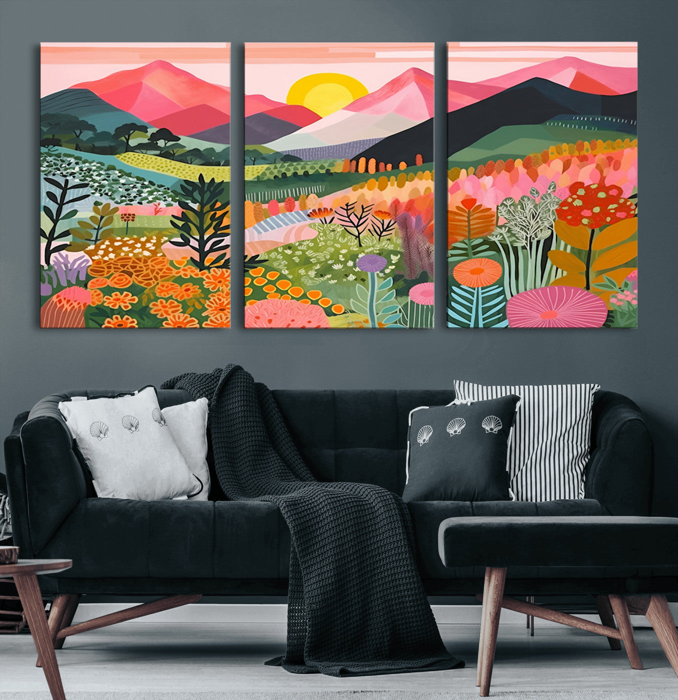 36236-MGV-CV-36X24-Yayoi Kusama 1986 Wall Art Print – Yayoi Kusama Wabi Sabi Japanese Wall Art Print - Vibrant Abstract