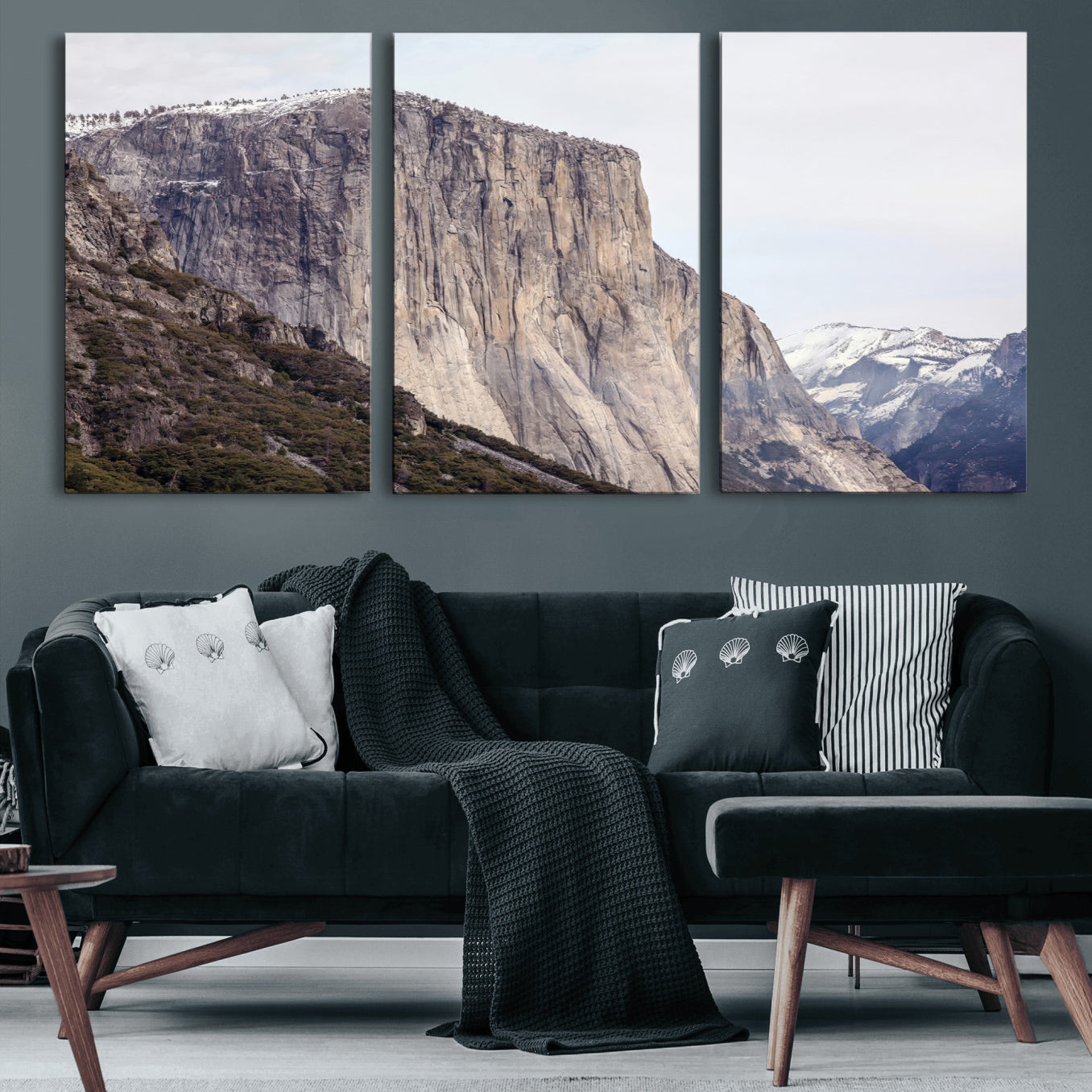 74506434-MGV-CV-36X24 - El Capitan Yosemite Mountain Wall Art – Yosemite Cliff Canvas Print, Rugged Terrain and Timeless Wilderness Decor for Office, Living Room or Cabin