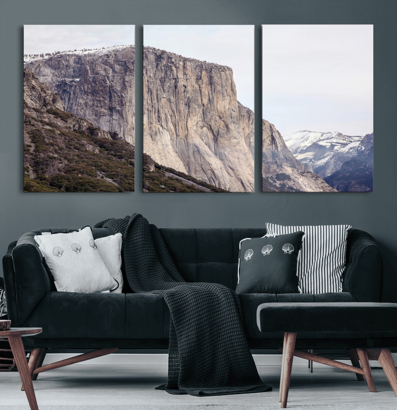 74506434-MGV-CV-36X24 - El Capitan Yosemite Mountain Wall Art – Yosemite Cliff Canvas Print, Rugged Terrain and Timeless Wilderness Decor for Office, Living Room or Cabin