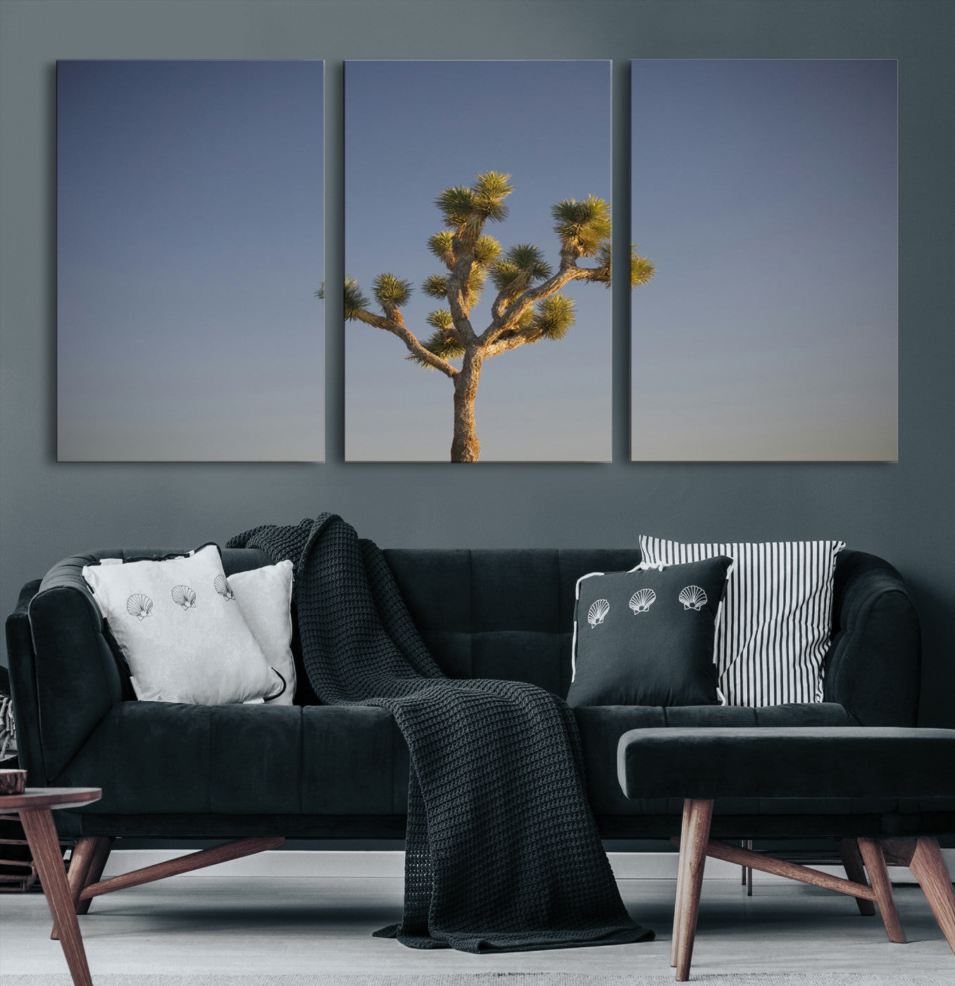 54552043-MGV-CV-36X24-Joshua Tree Wall Art Canvas Print – Framed Southwestern Desert Landscape Scene Natural Rustic Artwork for Home Office