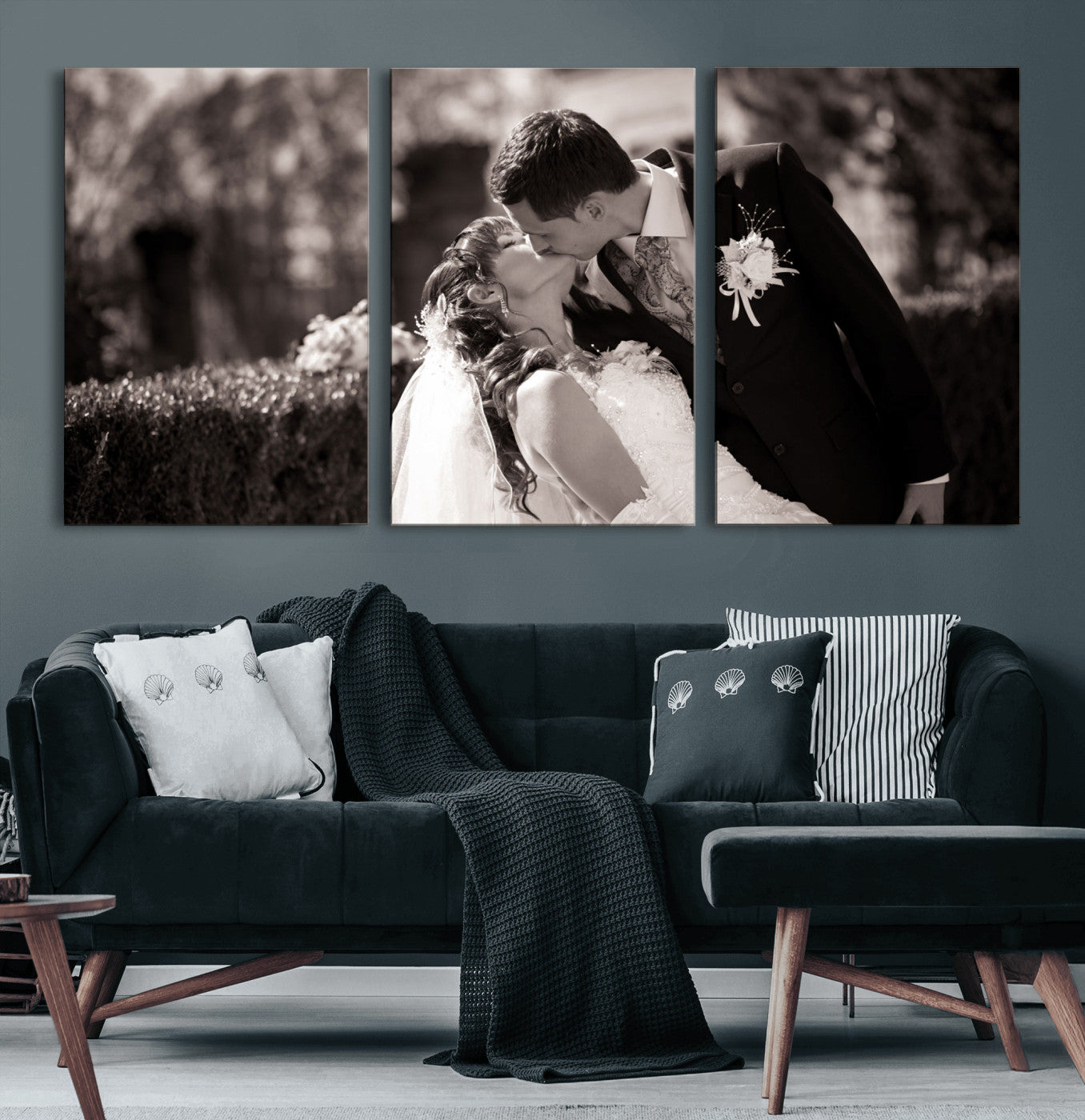 CSTM6030-MGV-CV-60X30-3P-Create Your Own Photo Canvas Print - Personalized Wall Art for Home Decor Wall Art Print, Create