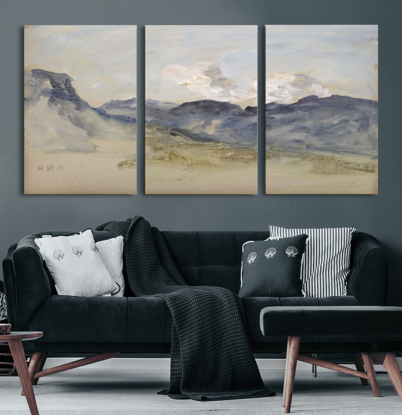 14644686-MGV-CV-36X24 - Alps Hercules Brabazon Brabazon Abstract Wall Art Canvas Print for Modern Home Decor