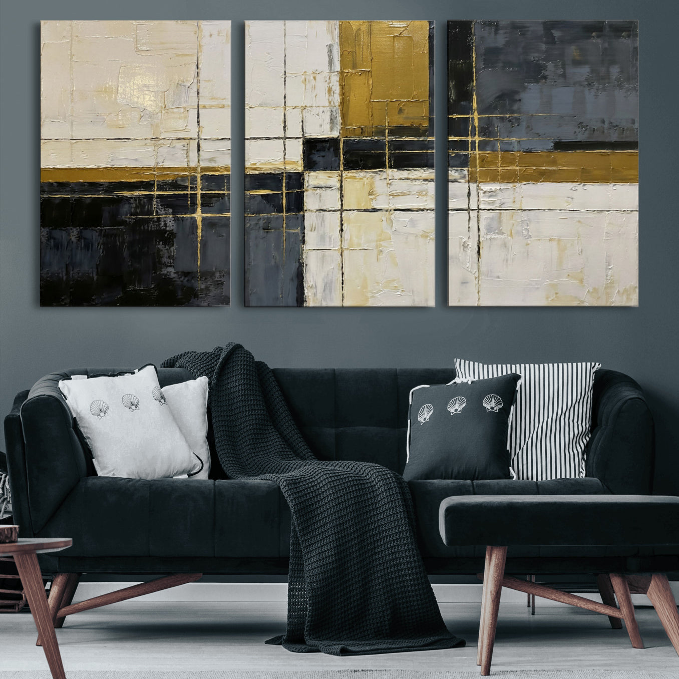 86412570-MGV-CV-36X24 - Geometric Abstract Wall Art Canvas Print