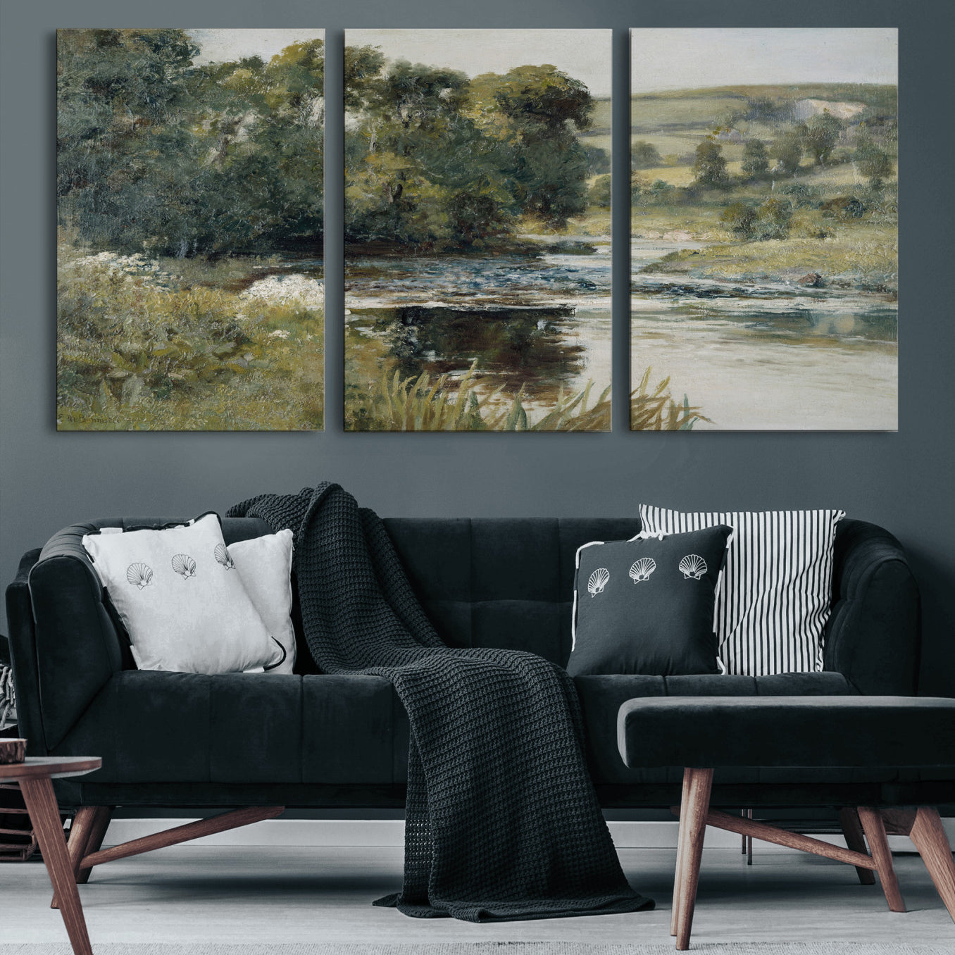 63256010-MGV-CV-36X24 - Edward Mitchell Bannister Streamside Wall Art Canvas Print