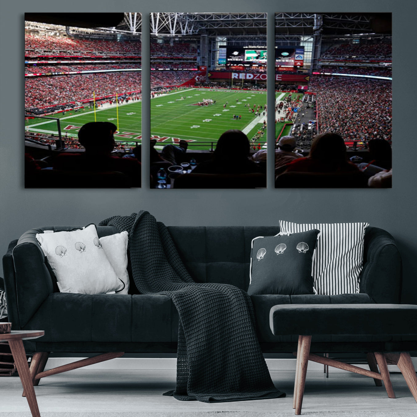 84196298-MGV-CV-36X24 - State Farm Stadium Canvas Wall Art, Arizona Cardinals Football Stadium Print, Glendale NFL Arena Photography Artwork