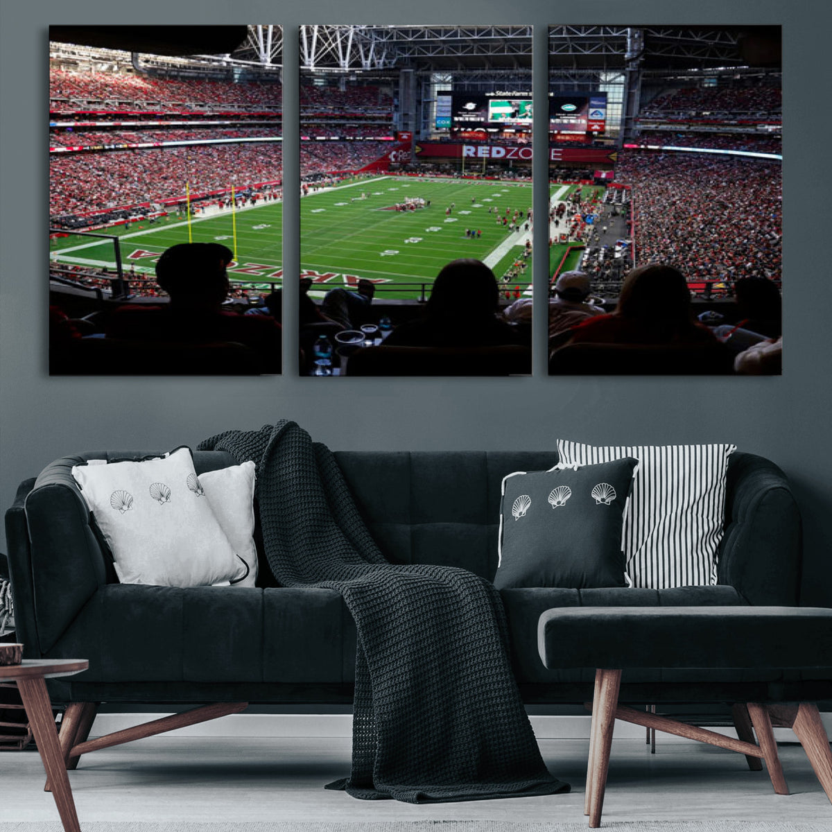 84196298-MGV-CV-36X24 - State Farm Stadium Canvas Wall Art, Arizona Cardinals Football Stadium Print, Glendale NFL Arena Photography Artwork