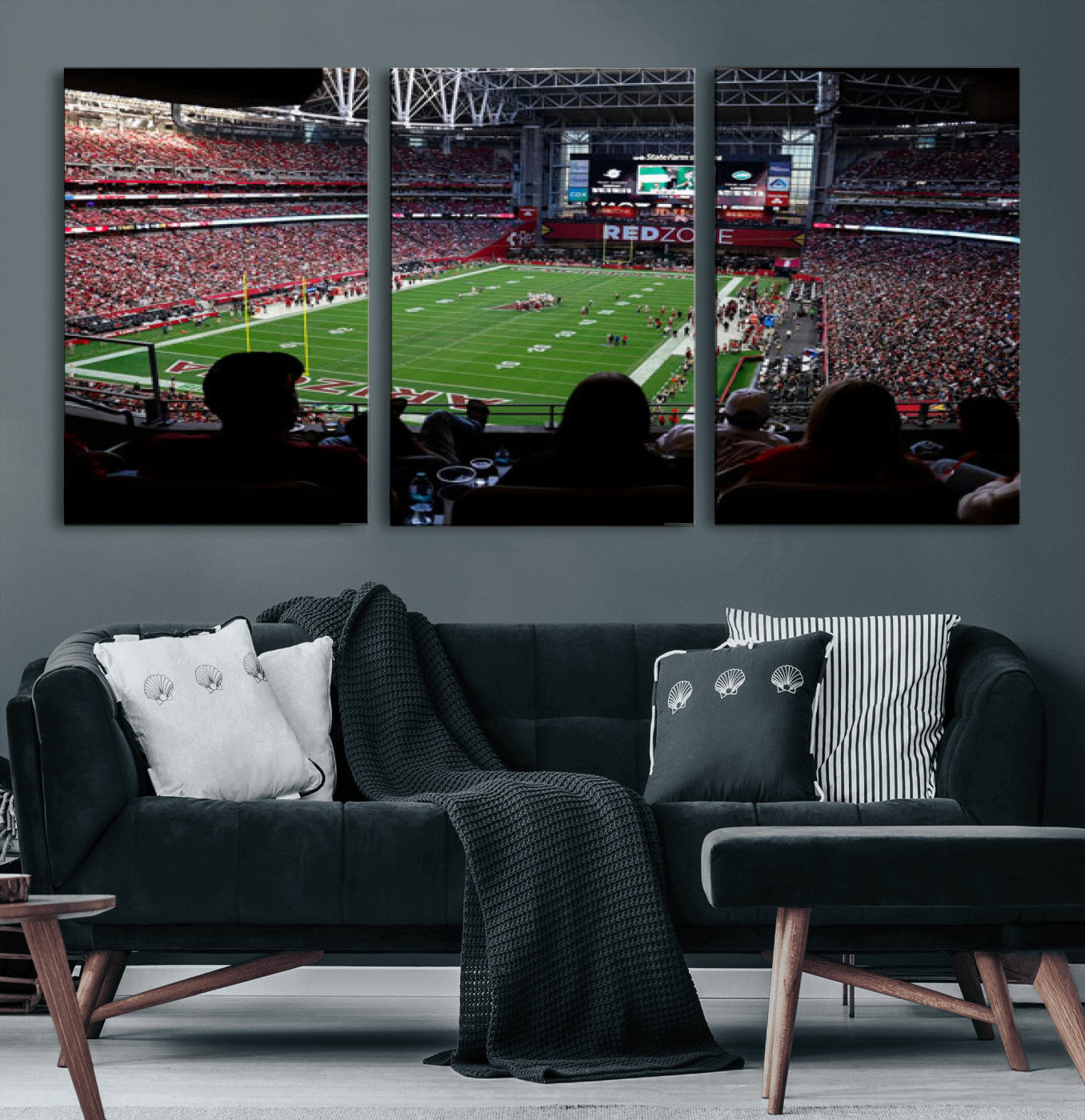 84196298-MGV-CV-36X24 - State Farm Stadium Canvas Wall Art, Arizona Cardinals Football Stadium Print, Glendale NFL Arena Photography Artwork