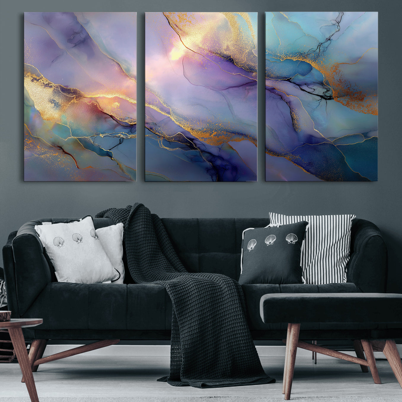 50939878-MGV-CV-36X24 - Colorful Abstract Canvas Wall Art Print, Vibrant Popup Color Art Print